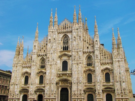 Duomo Cathedral - Milan, Italy                             の写真素材