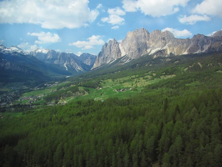 Beautiful Dolomites in Cortinaの写真素材
