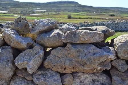 Rubble wallの写真素材