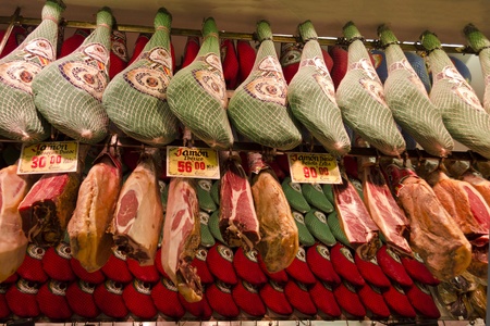 Museo del Jamon - Madrid, Spainのeditorial素材
