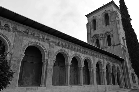 Iglesia de San Juan de los Caballeros - Segovia, Spainのeditorial素材