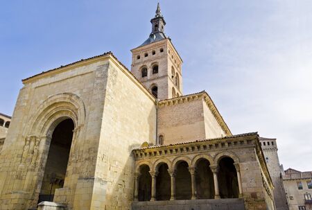 Old church of Saint Martin in Segovia - Spainの写真素材