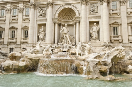 Fontana di Trevi in Rome - Italyの写真素材