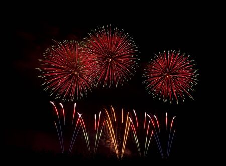Fireworks Display for the Feast of Saint Mary in Mqabba - Maltaの写真素材