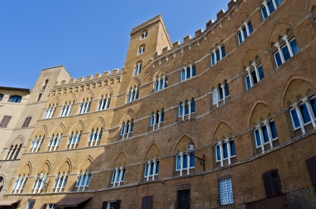Palazzo Sansedoni in Siena - Italyのeditorial素材