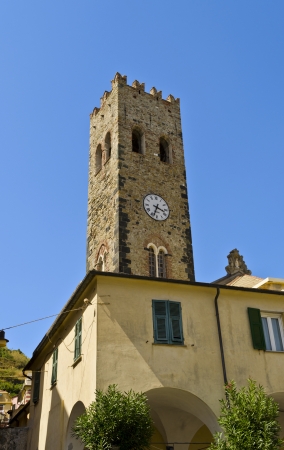 Tower bell of Monterosso al Mare - Italyの写真素材