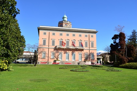 Villa Ciani - Lugano, Switzerlandの写真素材