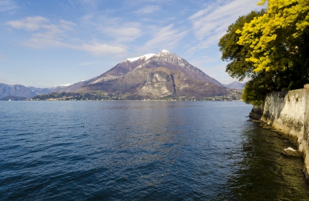 Mountain and Lake view from Varenna - Italyの写真素材