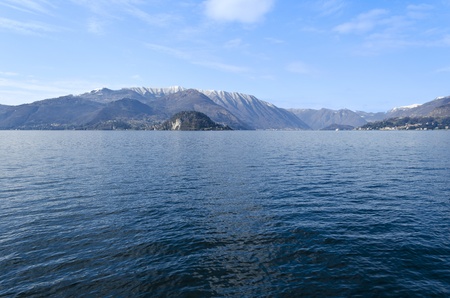 Mountain and Lake view from Varenna - Italyの写真素材