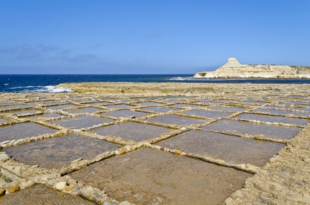 Saltpans in Xwejni, Gozo - Maltaの写真素材