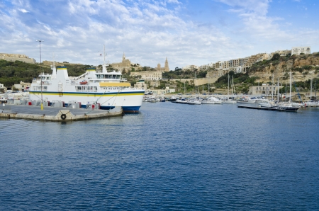 Mgarr Harbour in Gozo - Maltaの写真素材