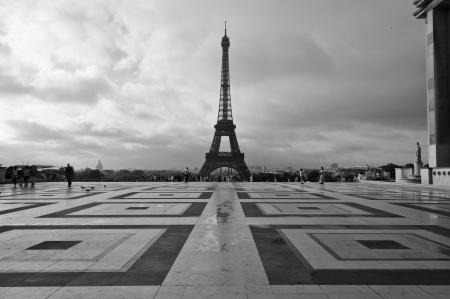 Trocadero and Eiffel Tower  Paris, Franceのeditorial素材