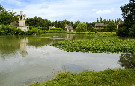 The Queen's Hamlet located in the Trianon - Versailles, Franceのeditorial素材