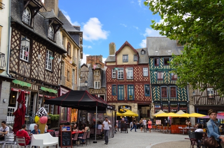 Place Sainte Anne - Rennes Franceのeditorial素材