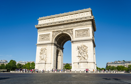 Arc de Triomphe Paris, Franceのeditorial素材