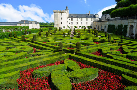Gardens of Villandry Castle  Franceのeditorial素材