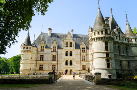 Castle of Azay-le-Rideau Franceのeditorial素材