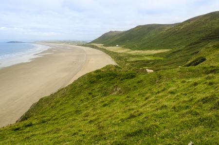 Rhossili Bay  Wales, United Kingdomの写真素材