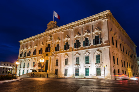 Auberge de Castille in Valletta Maltaの写真素材