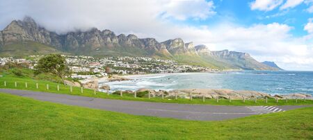 Camps Bay Beach  Cape Town South Africaの写真素材