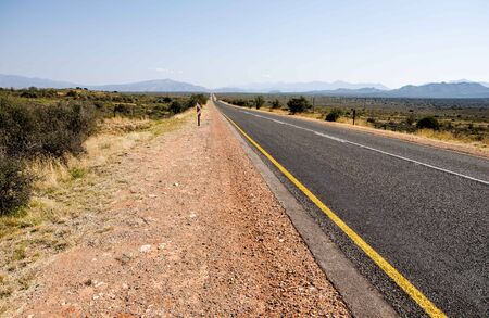Route 62 in the Karoo South Africaの写真素材
