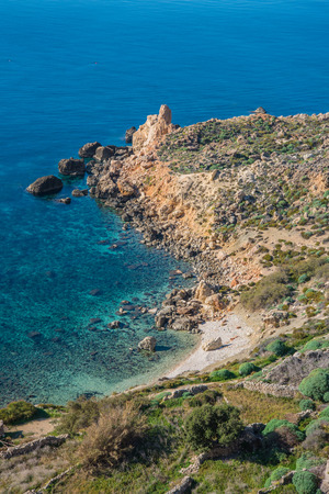 Fomm ir-Rih in the North West coast of Maltaの写真素材