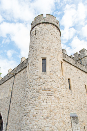 Side view of the Tower of London, UKのeditorial素材