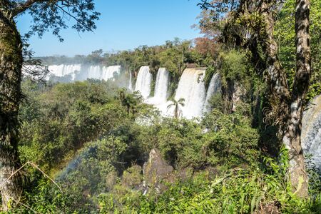 Argentinian Side of Iguazu Falls in Misiones Province, Argentinaの写真素材