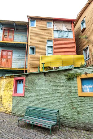 La Boca neighbourhood in Buenos Aires, Argentinaの写真素材