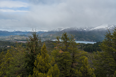 Views from Punto Panoramico on the Circuito Chico in Santa Cruz Province, Argentinaの写真素材