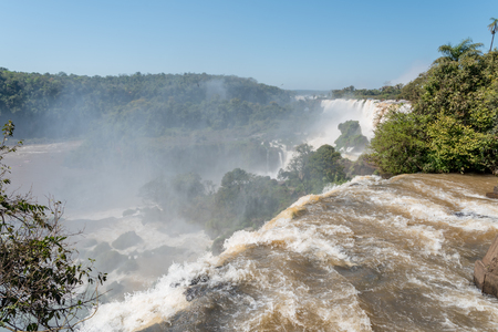 Argentinian Side of Iguazu Falls in Misiones Province, Argentinaの写真素材