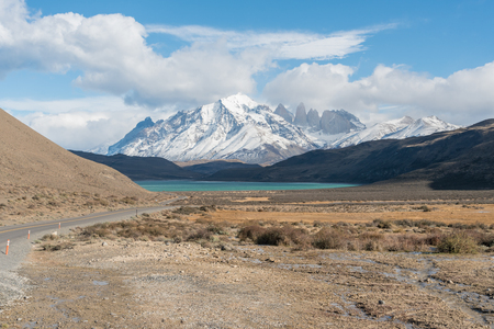 Parque Nacional Torres del Paine in Chileの写真素材