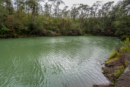 Laguna Verde near Puerto Varas, Chileの写真素材