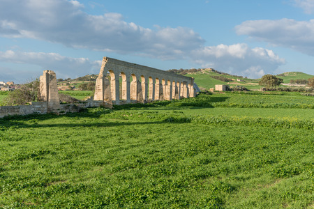 Aqueduct near Victoria in Gozo, Maltaの写真素材