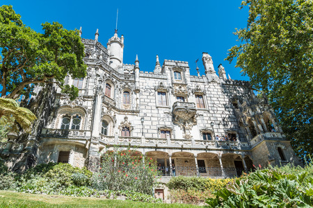 Exterior view of Quinta da Regaleira in Sintra, Portugalのeditorial素材