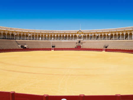Bullfight arena of Seville, Andalusia, Spainのeditorial素材