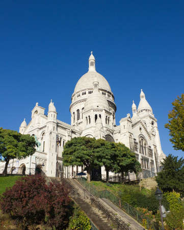 Sacre-Coeur catheral, Paris, Franceの写真素材