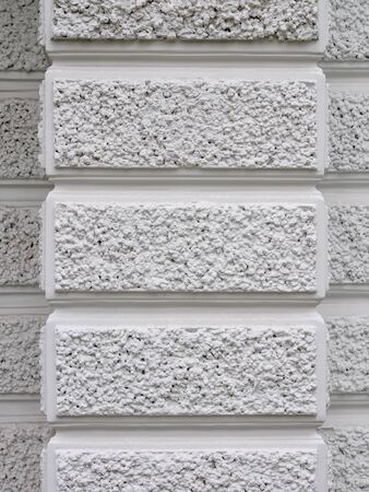 View of the rough white painted wallの写真素材