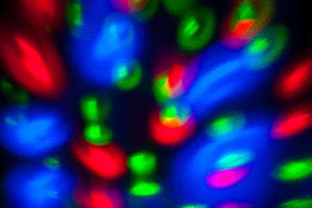 Abstract background of colored lights in a motion