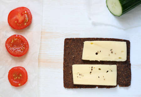 slice of breadの写真素材