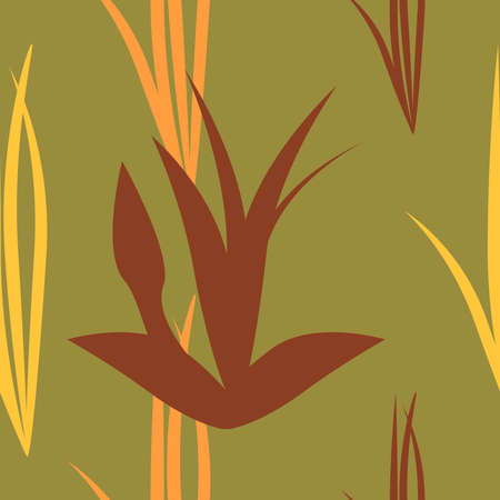 green leaf seamless pattern tropical polygons plant in low poly style for fresh pink background, wallpaper, textile, beauty and print.のイラスト素材