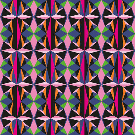 multicolor vector seamless pattern with abstract shapes. geometric art print. fashion 80s-90s....