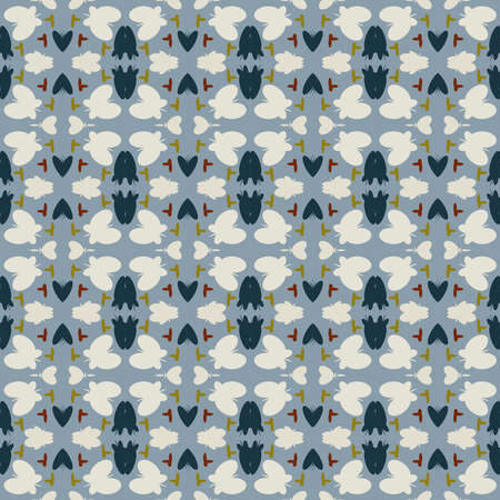 multicolor vector seamless pattern with abstract shapes. geometric art print. fashion 80s-90s....
