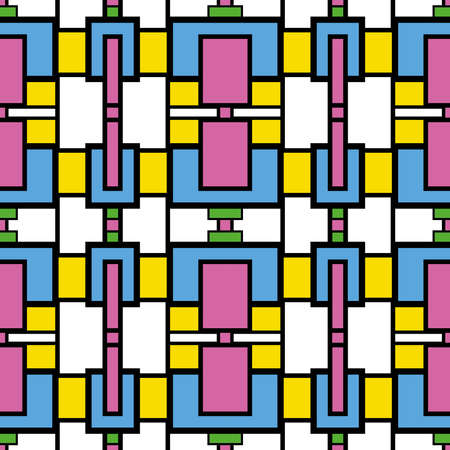 Universal different vector seamless patterns tiling . Endless texture can be used for wallpaper, pattern fills, web page background,surface textures. Set of monochrome geometric ornaments.のイラスト素材