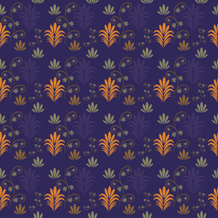 Traditional Russian vector seamless pattern in khokhloma style. Can be used for banner, card,...