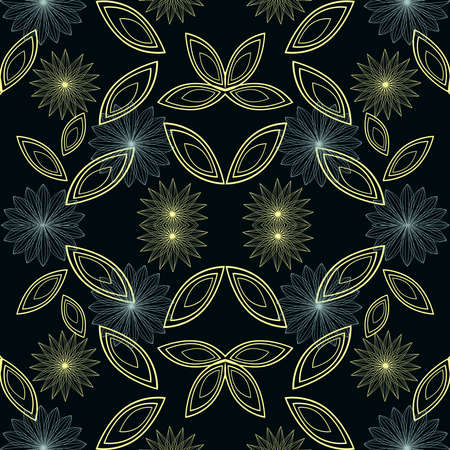 The seamless colorful pattern with shapes, lines, spots, imprints, dots and design elements. Hand-drawn overlapping background for your design.Textile, blog decoration, banner, poster, wrapping paper.のイラスト素材