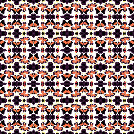 Elegant pattern with stylish flowers and leaves. Seamless template can be used for design fabric,...