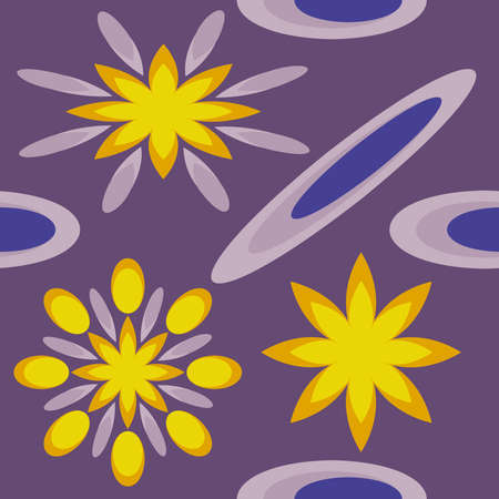 Elegant pattern with stylish flowers and leaves. Seamless template can be used for design fabric,...