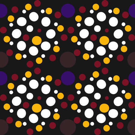 Seamless pattern with decorative geometric and abstract elements. Vector illustration.のイラスト素材