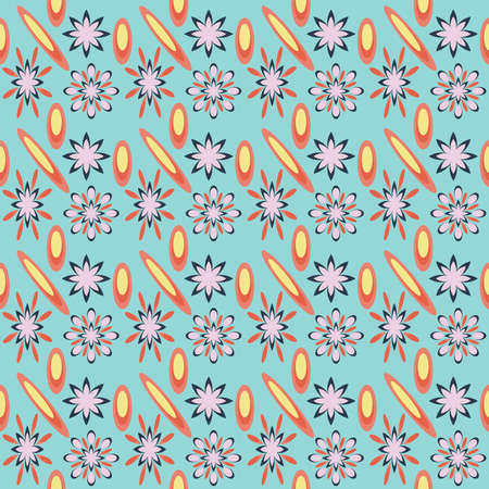 Elegant pattern with stylish flowers and leaves. Seamless template can be used for design fabric,...